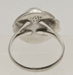 Vintage Handmade Sterling Silver Dichroic Glass Ring - Size 8.5