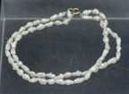 Vintage Double Strand Freshwater Rice Pearl Bracelet with 14k Gold Clasp