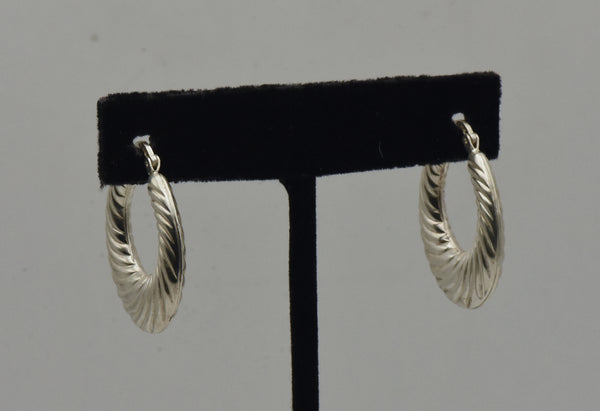 Vintage Sterling Silver Door Knocker Earrings