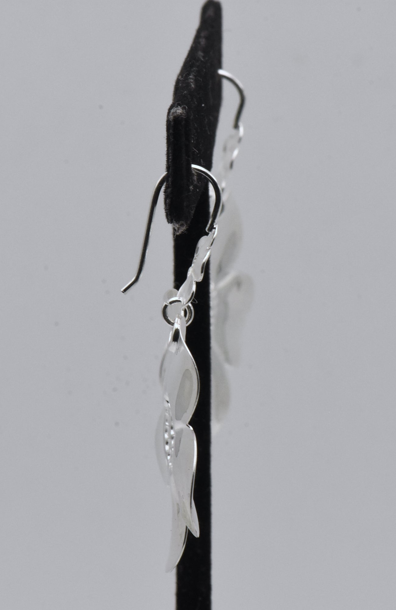 Vintage Italian Sterling Silver Dogwood Flower Earrings