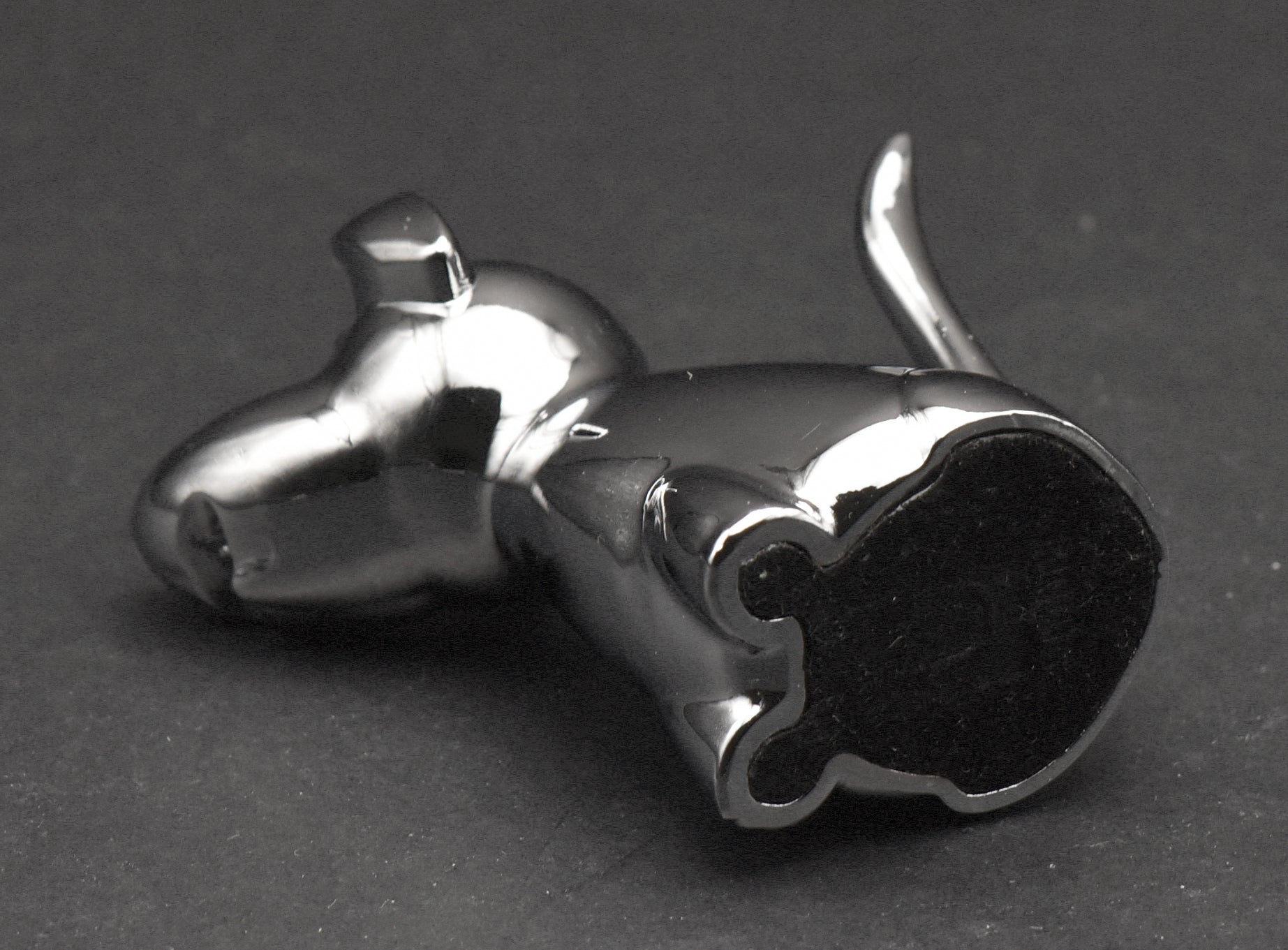 Umbra - Chrome Dog Figurine Paperweight