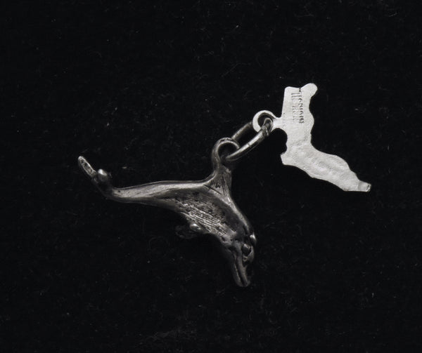 Vintage Sterling Silver "Silver Springs" Dolphin Charm