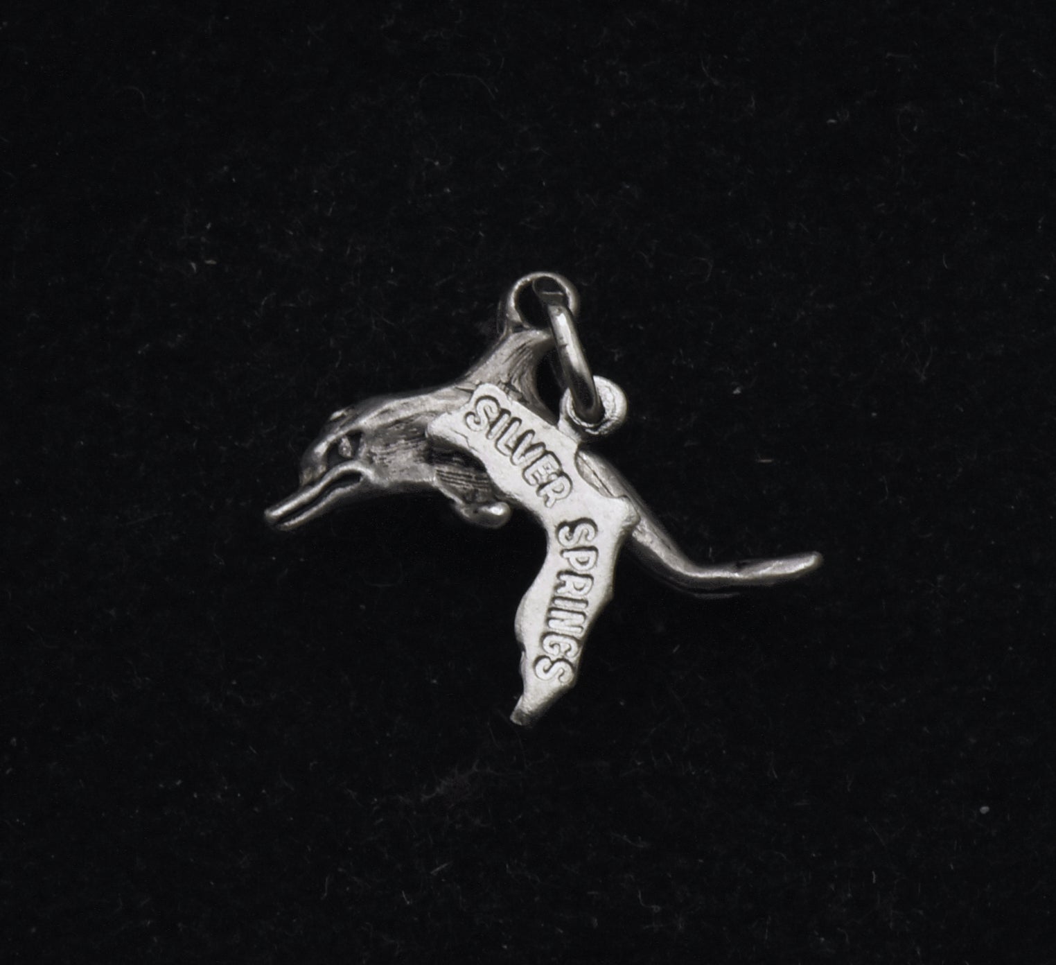 Vintage Sterling Silver "Silver Springs" Dolphin Charm