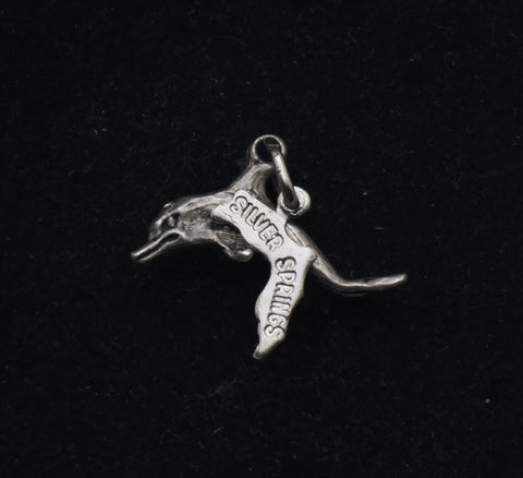 Vintage Sterling Silver "Silver Springs" Dolphin Charm