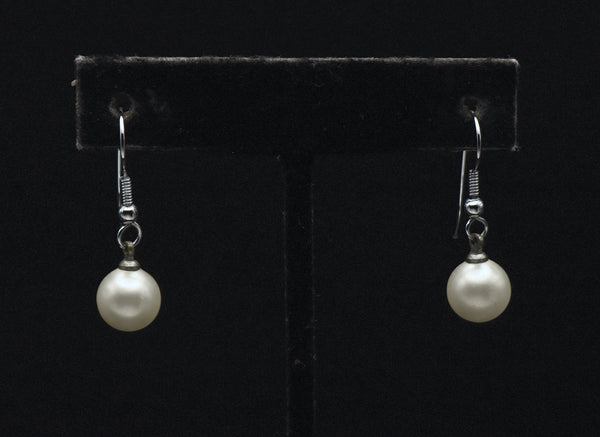 Vintage Faux Pearl Dangle Earrings