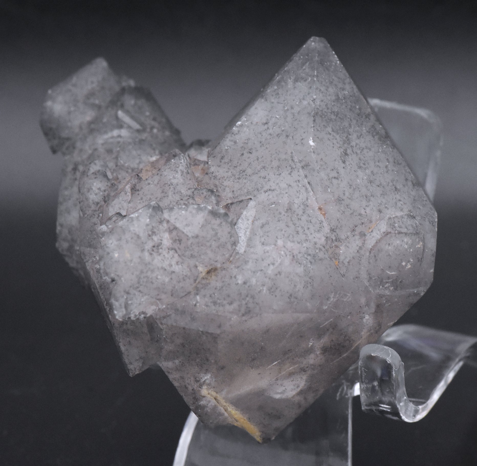 Double Terminated Smoky Quartz Cluster Mineral Specimen - Brazil