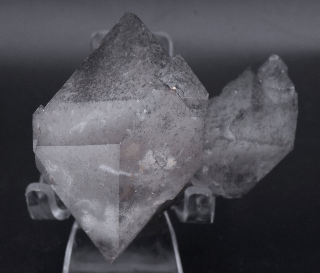 Double Terminated Smoky Quartz Cluster Mineral Specimen - Brazil