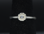 Vintage Sterling Silver CZ Daisy Ring - Size 5.75