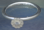 Vintage Sterling Silver CZ Daisy Ring - Size 5.75