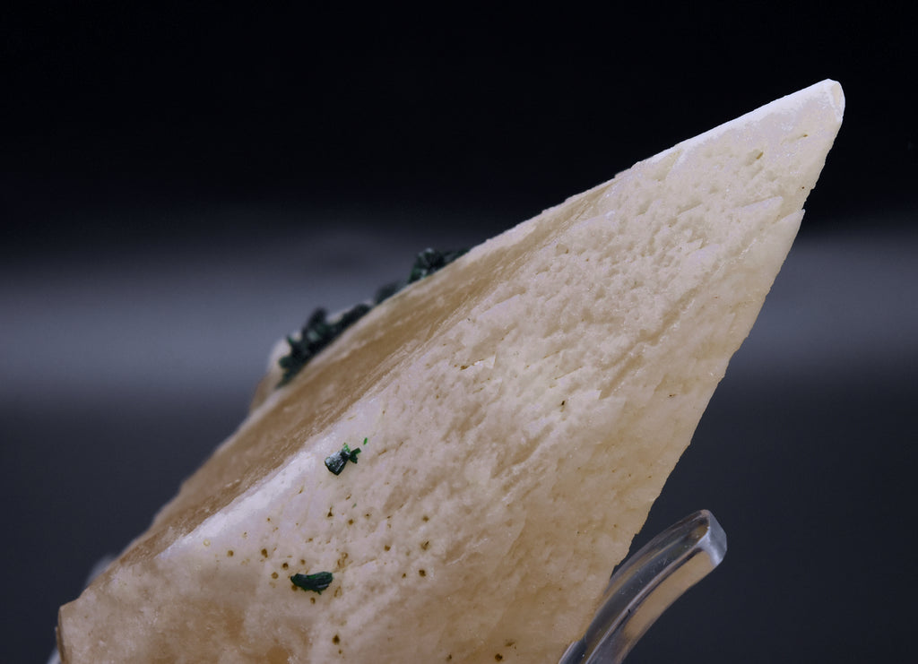 Malachite on Dogtooth Calcite Crystal Mineral Specimens - DRC