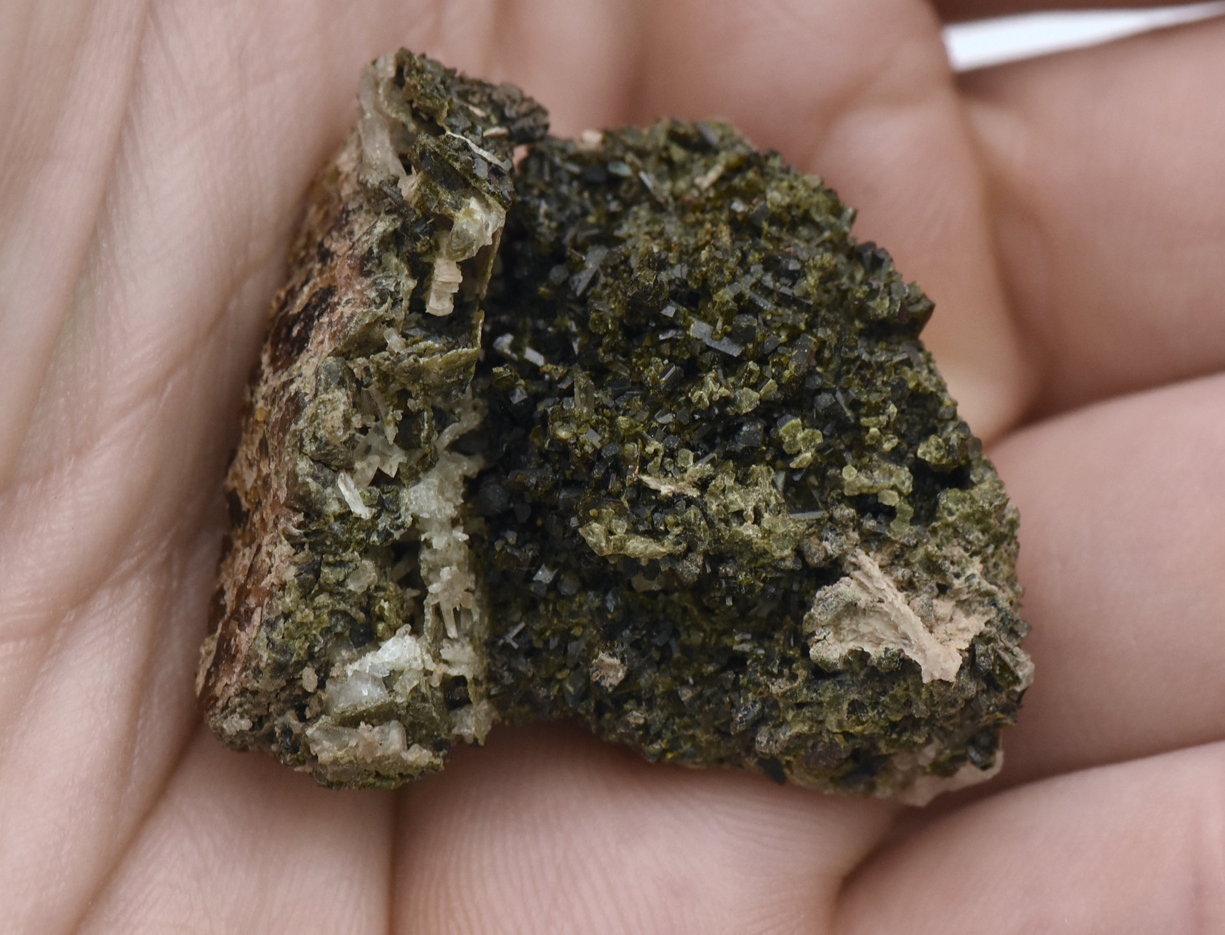 Epidote Crystal Cluster Mineral Specimen - Greece