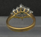 Edco - Vintage 14k Gold Plated CZ Cocktail Ring - Size 6.75