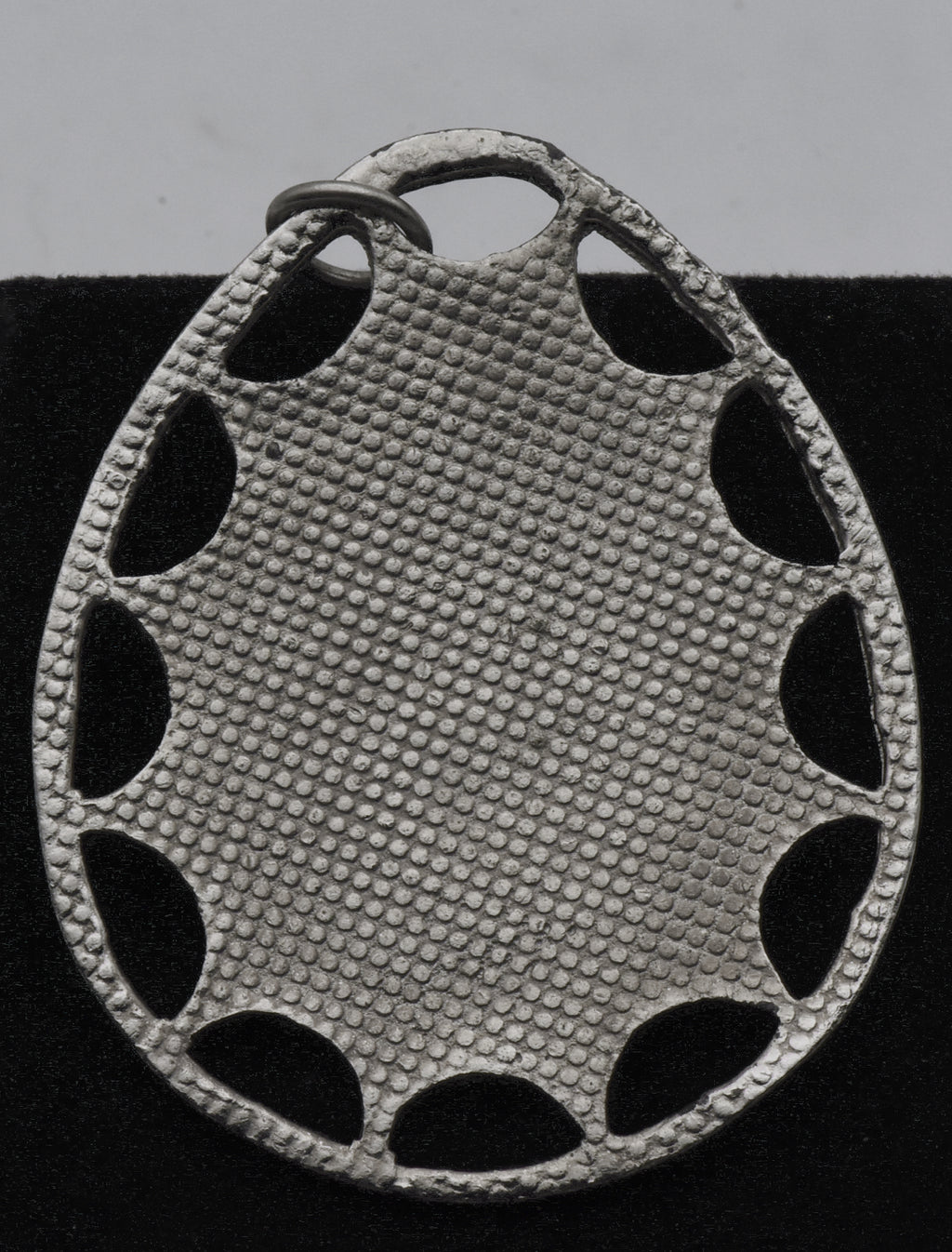 Vintage Silver Tone Metal Ancient Egyptian Motif Pendant
