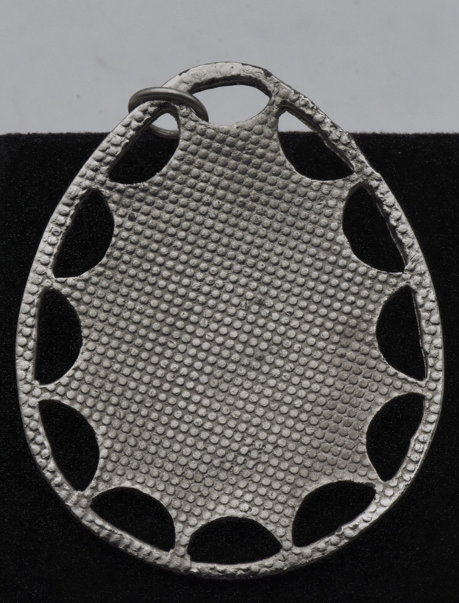 Vintage Silver Tone Metal Ancient Egyptian Motif Pendant