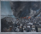 Antique 1906 San Francisco Earthquake Framed Lithograph