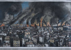Antique 1906 San Francisco Earthquake Framed Lithograph
