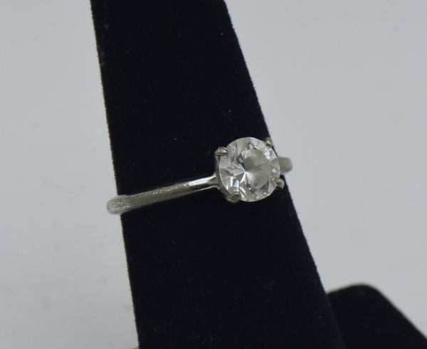 Joseph Esposito - Vintage Sterling Silver Solitaire Ring - Size 5.75