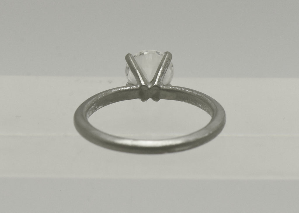 Joseph Esposito - Vintage Sterling Silver Solitaire Ring - Size 5.75