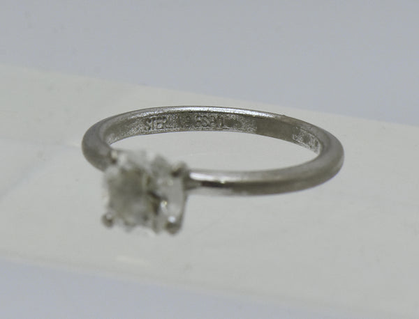 Joseph Esposito - Vintage Sterling Silver Solitaire Ring - Size 5.75