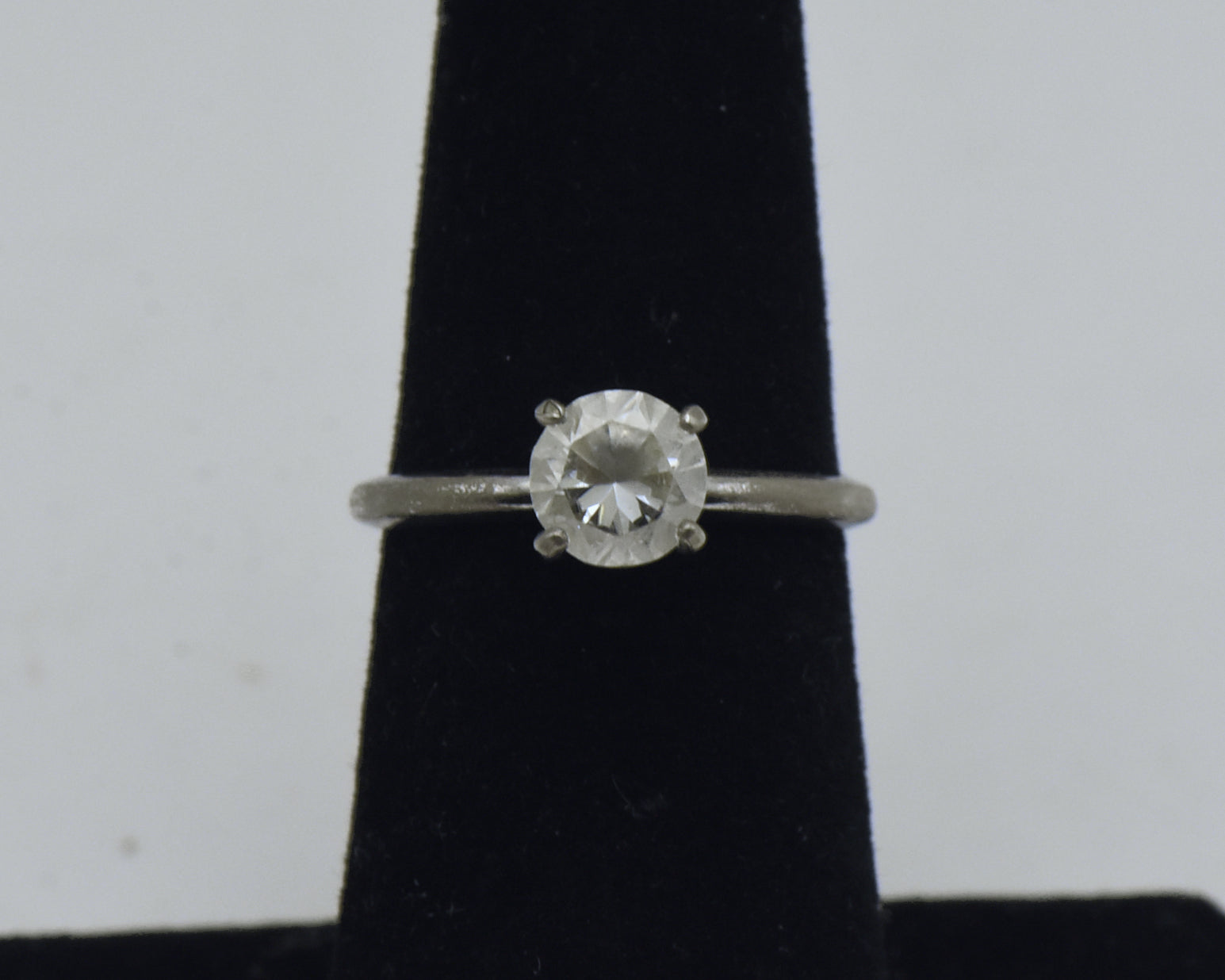 Joseph Esposito - Vintage Sterling Silver Solitaire Ring - Size 5.75