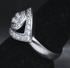 Netali Nissim - Sterling Silver Cubic Zirconia Eye Ring - Size 6