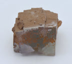 Calcite Microcrystals on Fluorite Mineral Specimen - Greece
