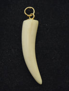 Vintage Faux Fang Tooth Pendant