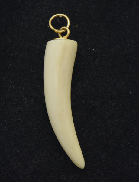 Vintage Faux Fang Tooth Pendant