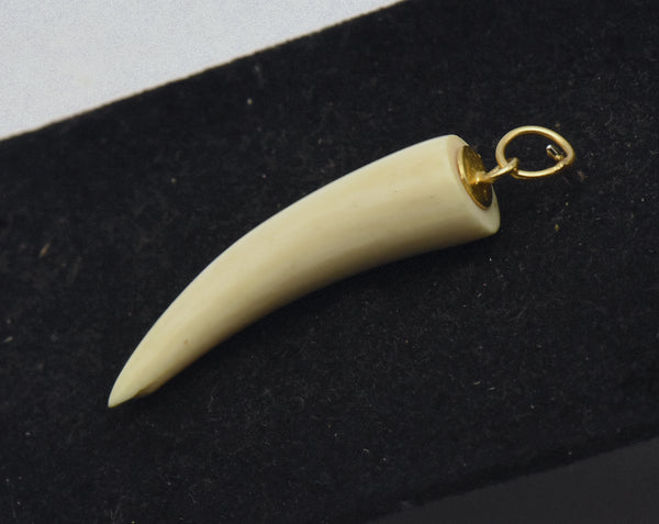 Vintage Faux Fang Tooth Pendant