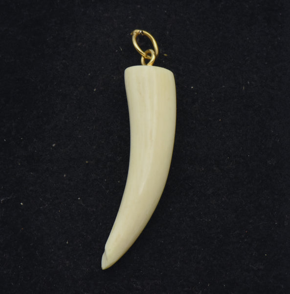 Vintage Faux Fang Tooth Pendant