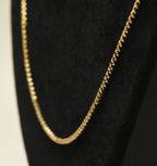 Veronese - Vintage Italian Gold Tone Sterling Silver Chain Necklace - 36"