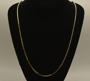 Veronese - Vintage Italian Gold Tone Sterling Silver Chain Necklace - 36"