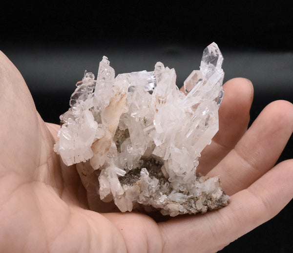 Faden Quartz Crystal Cluster Mineral Specimen - Pakistan