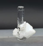 Aquamarine Crystal on Feldspar Mineral Specimen - Pakistan