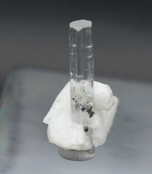 Aquamarine Crystal on Feldspar Mineral Specimen - Pakistan