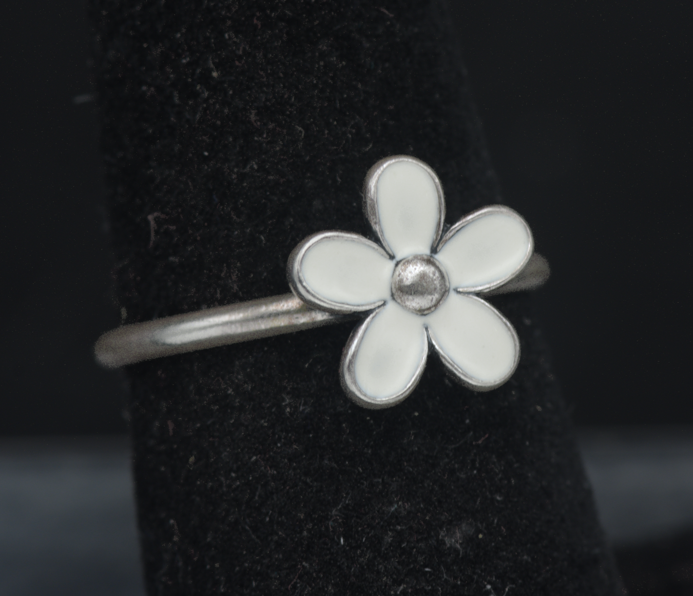 Pandora - Vintage Sterling Silver Floral Ring - Size 6