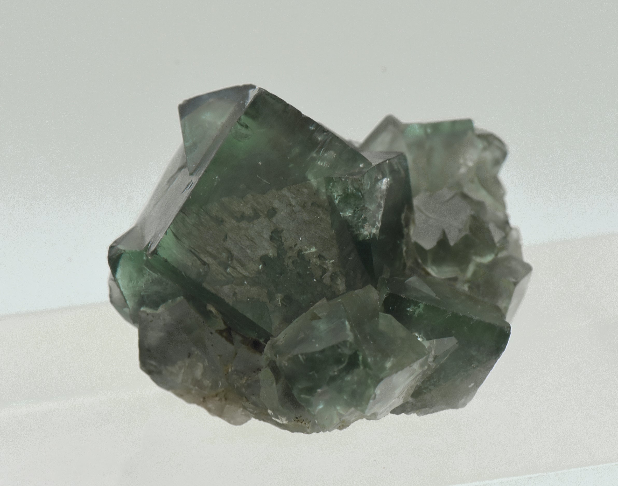 Green Fluorite Crystal Cluster Mineral Specimen - England