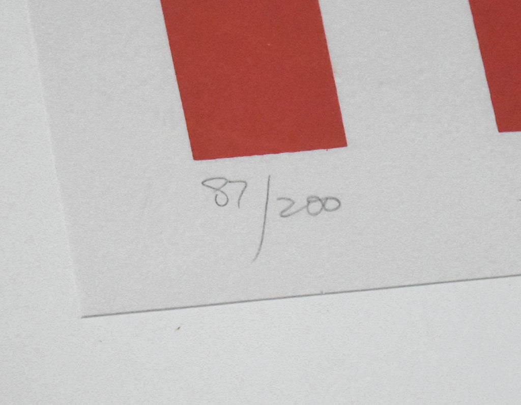 Jim Jacobs - American Flag Signed Limited Edition Original Print #87/200 Framed