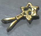 Vintage 10k Gold and Diamonds Floral Pendant - MISSING STONE