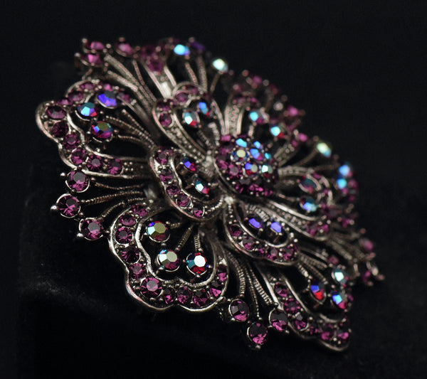 Vintage Ornate Floral Brooch