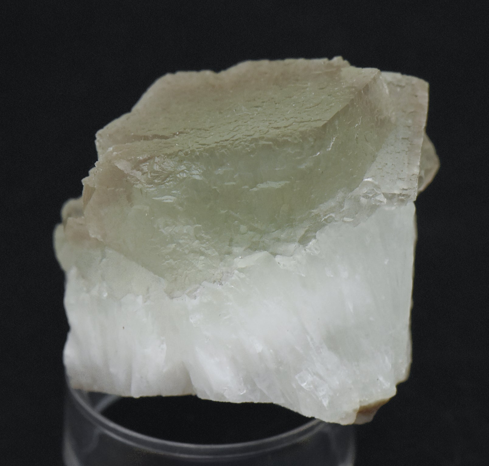 Light Green and Purple Fluorite Crystal Cluster