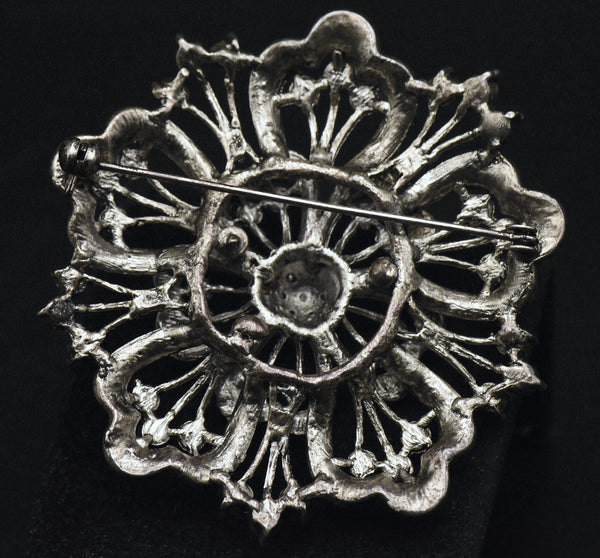 Vintage Ornate Floral Brooch