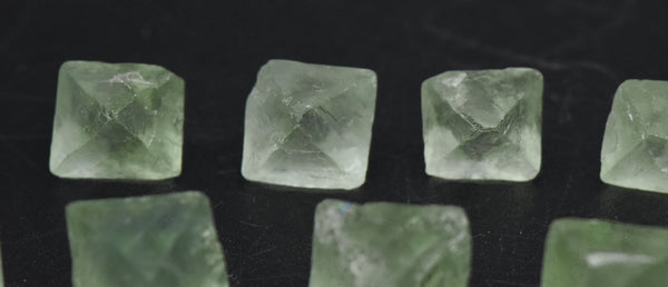 Green Fluorite Octahedron Crystal