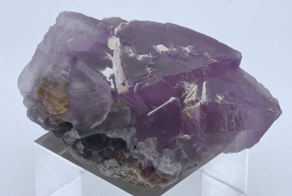 Purple Fluorite Large Crystal Mineral Specimen - Mexico
