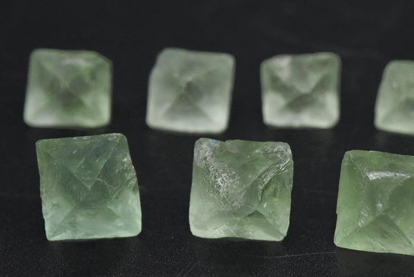 Green Fluorite Octahedron Crystal