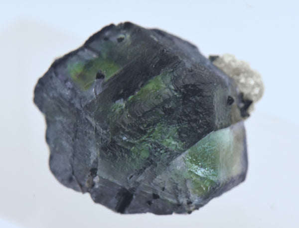 Beautiful Green and Purple Fluorite Crystal with Foitite Crystal Inclusions - Namibia