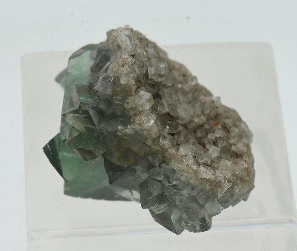 Green Fluorite Crystal Cluster Mineral Specimen - England