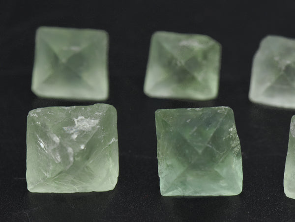 Green Fluorite Octahedron Crystal