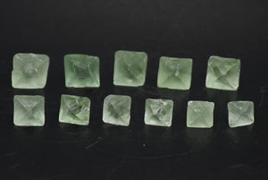 Green Fluorite Octahedron Crystal