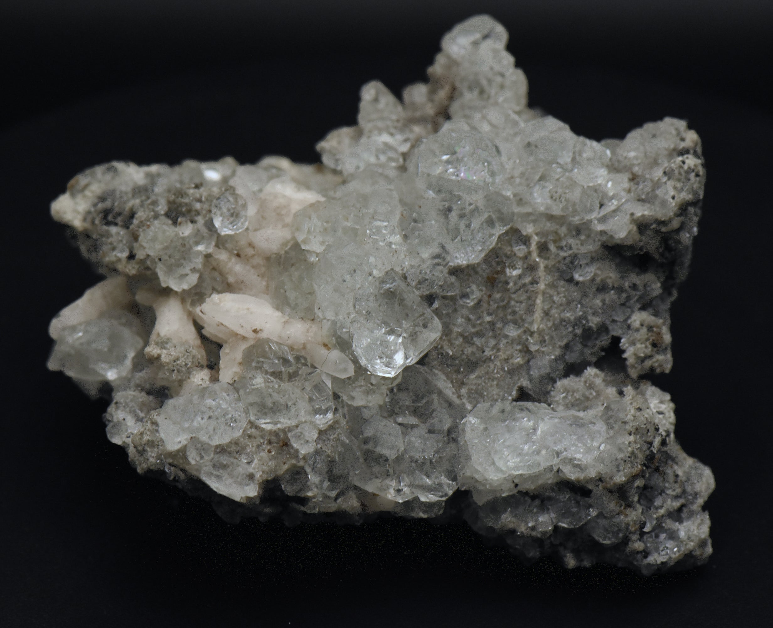 Fluorite with Calcite Mineral Specimen - Mexico